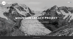 Desktop Screenshot of mountainlegacy.ca