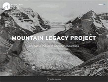 Tablet Screenshot of mountainlegacy.ca